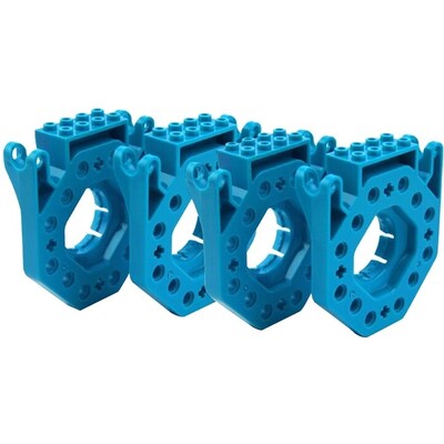 Wonder Workshop® Dash & Dot Build Brick Extension Connector, 5.5" x 3.1" x 1.4", Blue (BB01)