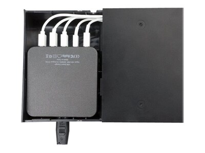 VisionTek® 5 Device Charging Station, Black, for Smartphones/Tablet/eReader (900855)