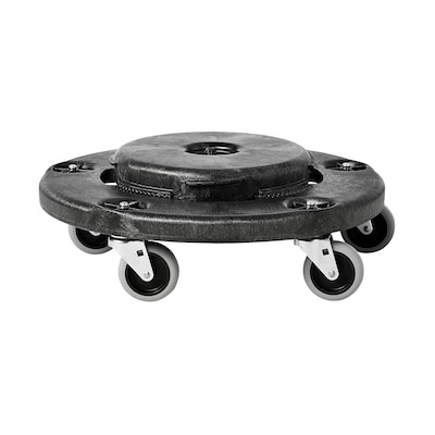 Rubbermaid Brute Round Trash Can Dolly, Black (FG264000BLA)