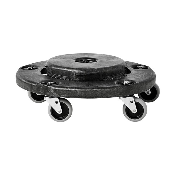 Rubbermaid® Round Twist On/Off Dolly, Black (FG264000BLA)