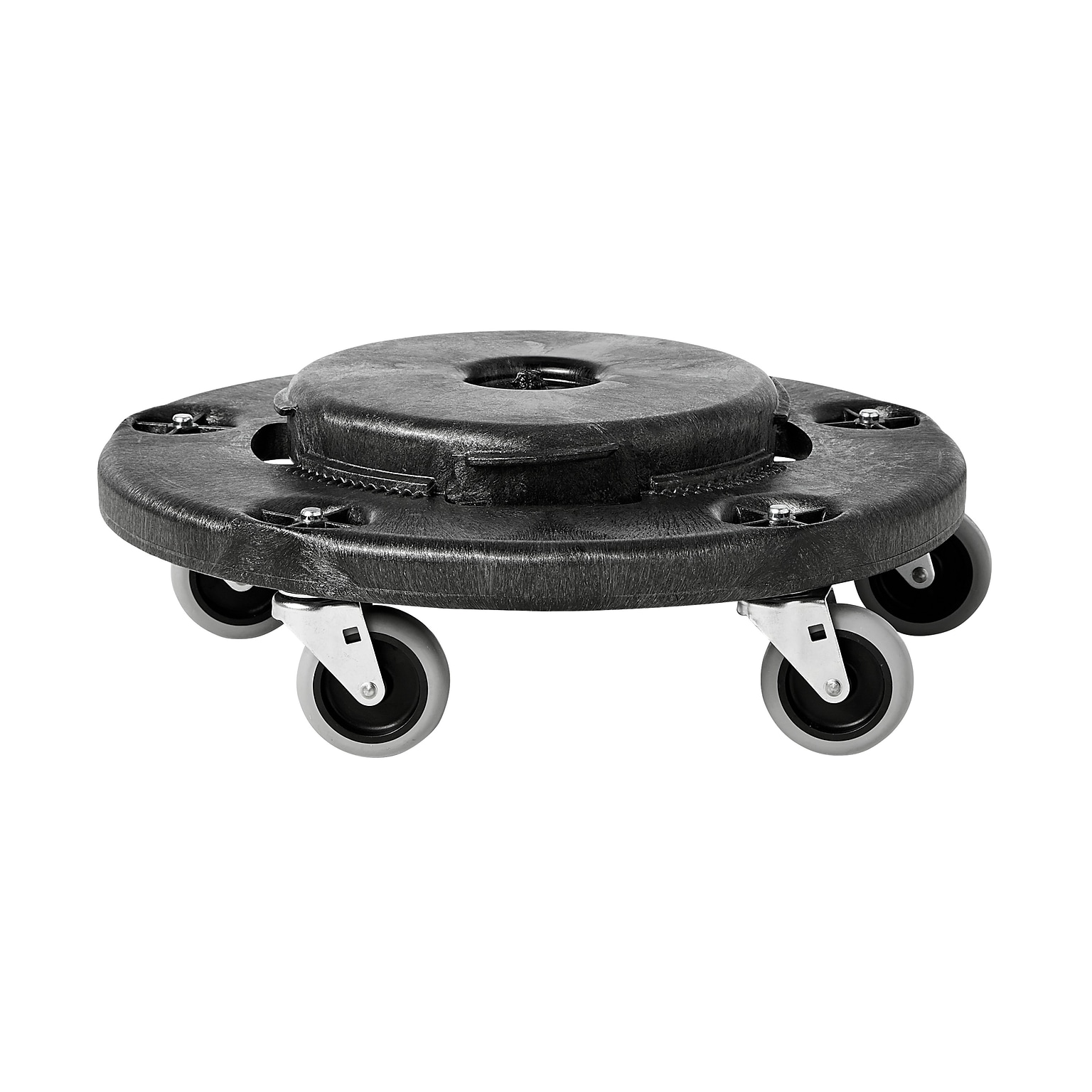 Rubbermaid Brute Round Trash Can Dolly, Black (FG264000BLA)