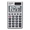 Casio HS-8VA 8-Digit Battery & Solar Pocket Calculator, Silver (HS8VA-SB)