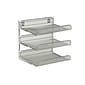 Honey Can Do 3 Tier Mesh Desk Organizer, Silver (OFC-03307)