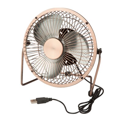 Honey Can Do USB Powered Desk Fan, Bronze (OFC-04475)