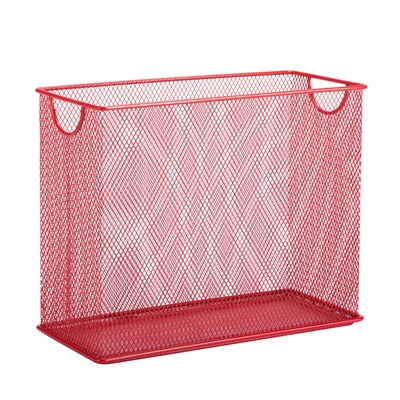 Honey Can Do Mesh Tabletop File, Red (OFC-04859)