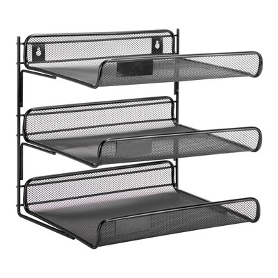 Honey Can Do 3 Tier Mesh Desk Organizer, Black (OFC-06207)