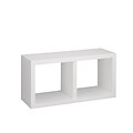 Honey Can Do Double Cube Wall Shelf, White (SHF-04409)