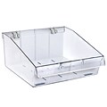 Azar 10.12-inch Deep Clear Divider Bin