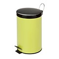 Honey Can Do TRS-03554 Colored Metal Trash Can - Green