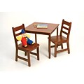 Lipper Childs Square Table & 2 Chairs Set -Cherry (514C)