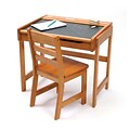 Lipper Childs  Desk w/Chalkboard Top & Chair - Pecan (554P)