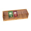 Lipper Bamboo Tea Box with Acrylic Cover (8187)