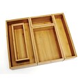 Lipper Bamboo 5pc set Of Org. Boxes consisting Of one each: 8180, 8181, 8182, 8184 & 8185 (88005)
