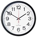 Universal  Indoor-Outdoor Clock, Atomic, 13.5 in., Black (AZERTY16033)