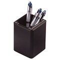 Rolodex  Wood Tones Pencil Cup Black  2.75 x 2.75 x 4 (AZERTY7315)