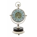 Benzara  Exquisite Brass Nickel Table Clock (BNZ8840)