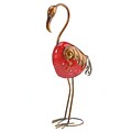 Deco Breeze  Metal Stone Colored Clock - Flamingo (DCBR584)