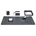 Dacasso Limited  Black Leather 7 Piece Desk Set (DCSS950)