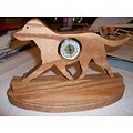 Fine Crafts  Wooden Cheseapeake Bay Retriever mini desk clock (FNCRF241)