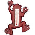 Songbird Essentials Climbing Stained Frog Small Window Thermometer (GC16845)