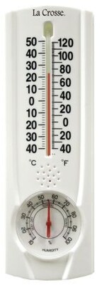 Lacrosse Technology  8.75 in. Tube Thermometer With Hygrometer & Key Hider (JNSN68426)