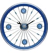 Maples Bike Wall Clock - With Blue Aluminum Rim (MPLS031)
