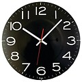 Timekeeper  11.5 in. Rimless Wall Clock - Black (PETRA13323)