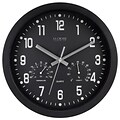 La Crosse Technology Ltd 404-2631 12 in. Black Plastic Wall Clock (TRVAL83956)