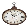 Woodland Import  Metal Wall Clock Design in Rustic and Unique Pattern (WLMGC7265)