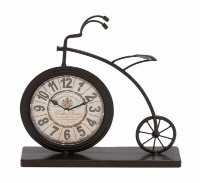 Woodland  The High Wheel Bicycle Designed Desk Clock (WLMGC9241)