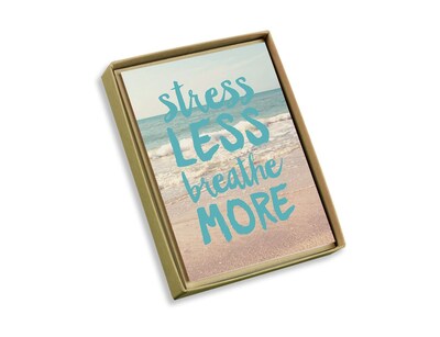 Viabella, 10 Pc, Love Mother Earth Boxed Note Cards Stress Less, Multicolor, 4" x 5.25", EA (18003)