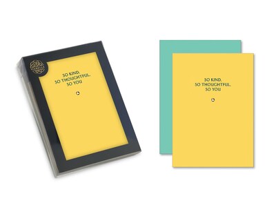 Viabella, 8 Pc, Solitaire Boxed Note cards Kind Thoughtful You, Multicolor,  4" x 5.25", EA (20219)