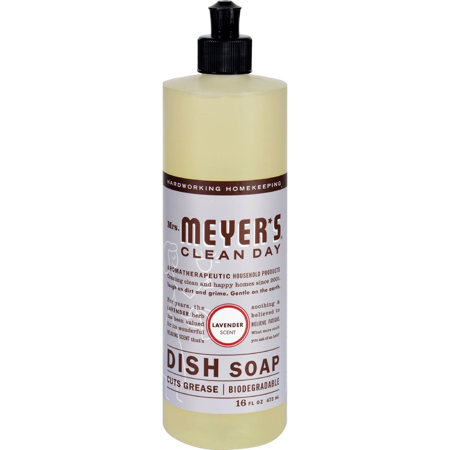 Mrs. Meyers Liquid Dish Soap, Lavender, 16 oz. (347634)