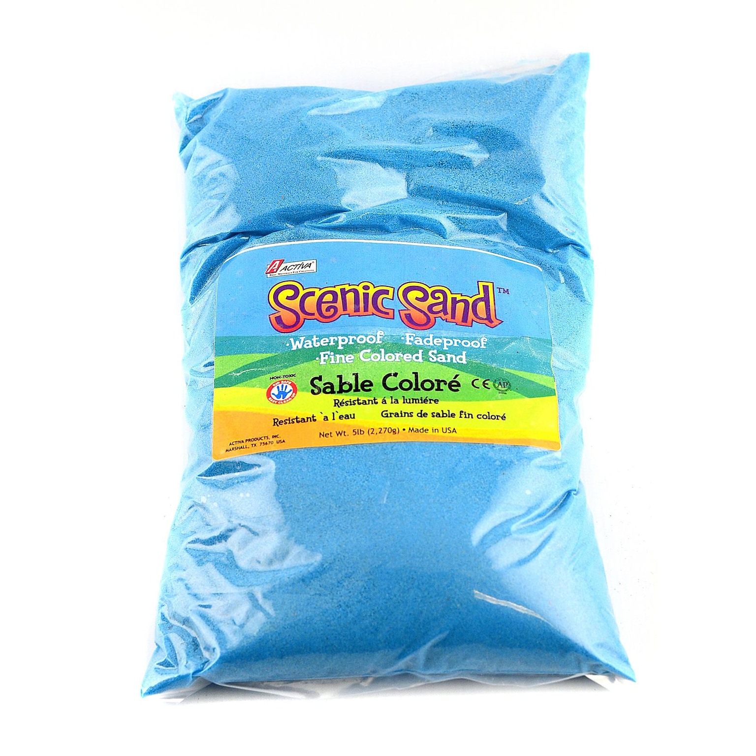 Activa Products Scenic Sand Light Blue 5 Lb. Bag [Pack Of 2] (2PK-4555)