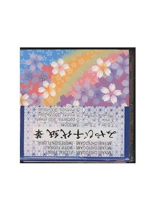 Aitoh Origami Paper 3 In. X 3 In. Miyabi Chiyogami 300 Sheets (59557)