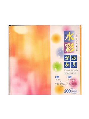 Aitoh Origami Paper 5 7/8 In. X 5 7/8 In. Tie Dye 200 Sheets (AI-1933/4-200)