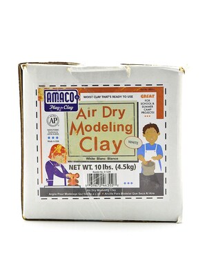 Amaco Air Dry Modeling Clay White 10lbs