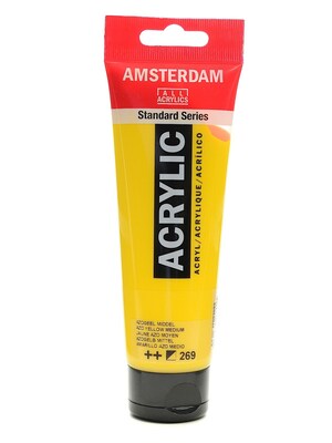 Amsterdam Standard Series Acrylic Paint Azo Yellow Medium 120 Ml [Pack Of 3] (3PK-100515145)