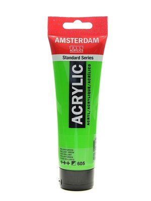 Amsterdam Standard Series Acrylic Paint Brilliant Green 120 Ml [Pack Of 3] (3PK-100515188)