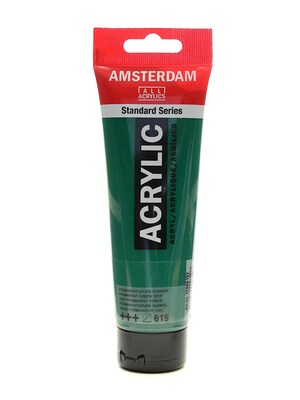 Amsterdam Standard Series Acrylic Paint Permanent Green Deep 120 Ml [Pack Of 3] (3PK-100515192)