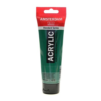 Amsterdam Standard Series Acrylic Paint Permanent Green Deep 120 Ml [Pack Of 3] (3PK-100515192)