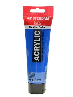 Amsterdam Standard Series Acrylic Paint Primary Cyan 120 Ml [Pack Of 3] (3PK-100515185)