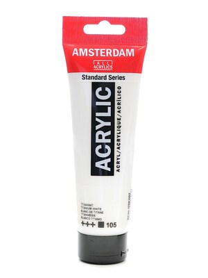 Amsterdam Standard Series Acrylic Paint Titanium White 120 Ml [Pack Of 3] (3PK-100515132)