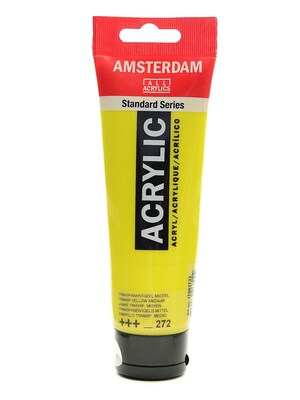 Amsterdam Standard Series Acrylic Paint Transparent Yellow Medium 120 Ml [Pack Of 3] (3PK-100515147)