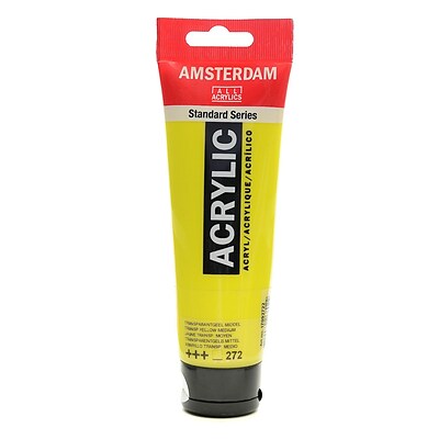 Amsterdam Standard Series Acrylic Paint Transparent Yellow Medium 120 Ml [Pack Of 3] (3PK-100515147)