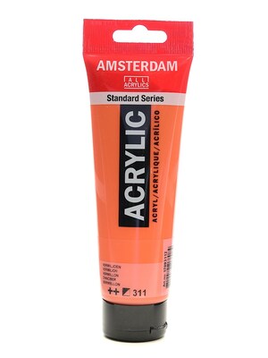 Amsterdam Standard Series Acrylic Paint Vermilion 120 Ml [Pack Of 3] (3PK-100515154)