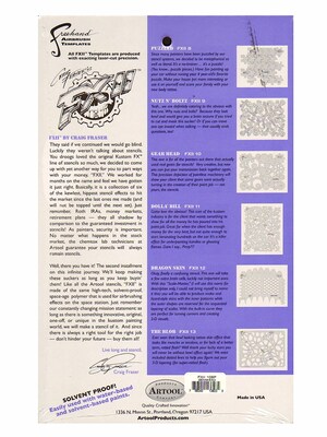 Artool Fxii Freehand Airbrush Templates By Craig Fraser Gear Head (FXII 10 SP)