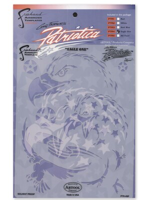 Artool Patriotica Eagle One Freehand Airbrush Template By Craig Fraser Template (PTR-4SP)