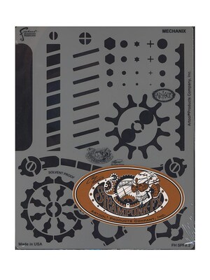 Artool Steampunk Fx Freehand Airbrush Templates By Craig Fraser Mechanix 8 In. X 10 In. Each (FH SPFX 2)