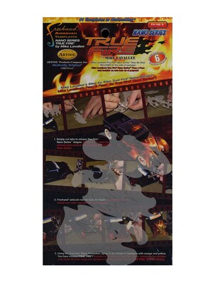 Artool True Fire Nano Series Freehand Airbrush Templates By Mike Lavallee 2 In. X 3 1/2 In. Set Of 3 (FH NS 3)